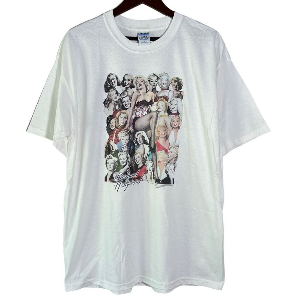 Vintage Deadstock 90s/Y2K Marilyn Monroe Face Collage T-shirt Mens XL